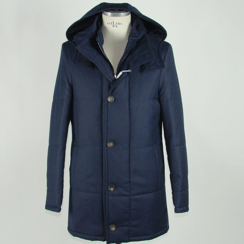 Made in Italy Blue Wool Men's Jacket