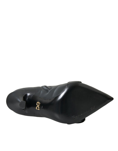 Dolce & Gabbana Black Devotion Quilted Buckled Boots Shoes - ClickThatClicks 