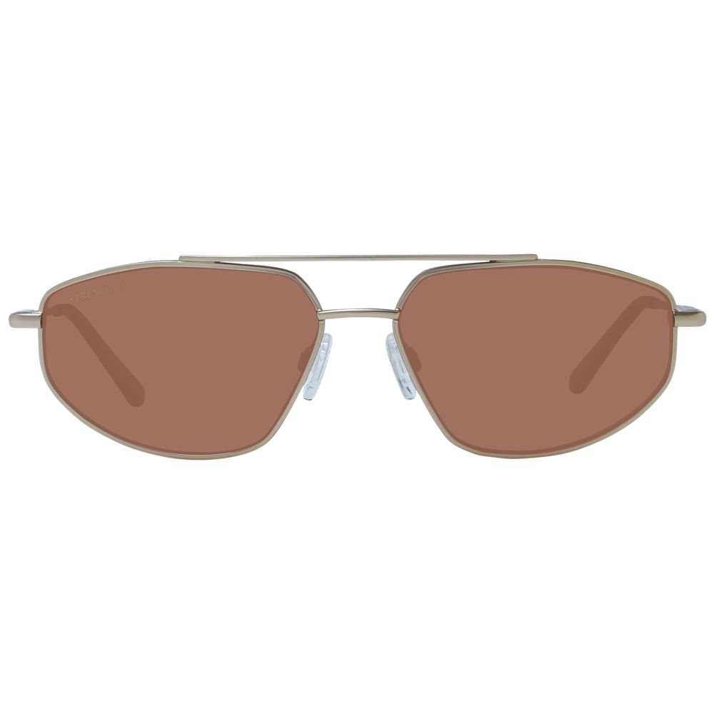 Serengeti Gold Metal Sunglasses - ClickThatClicks 