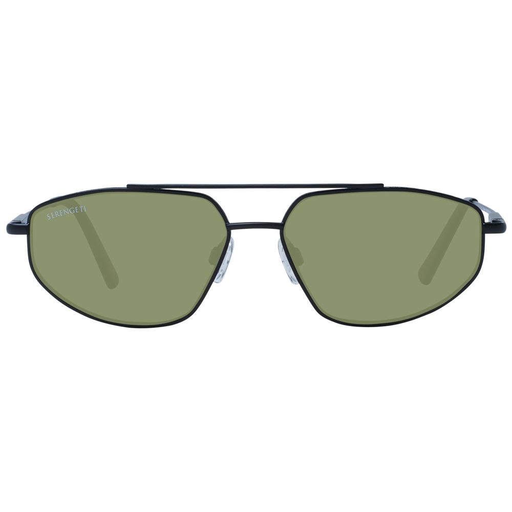 Serengeti Black Metal Sunglasses - ClickThatClicks 