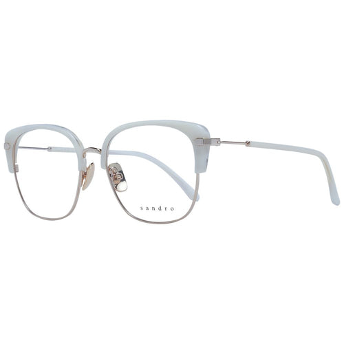 Sandro White Stainless Steel Glasses (Frames) - ClickThatClicks 