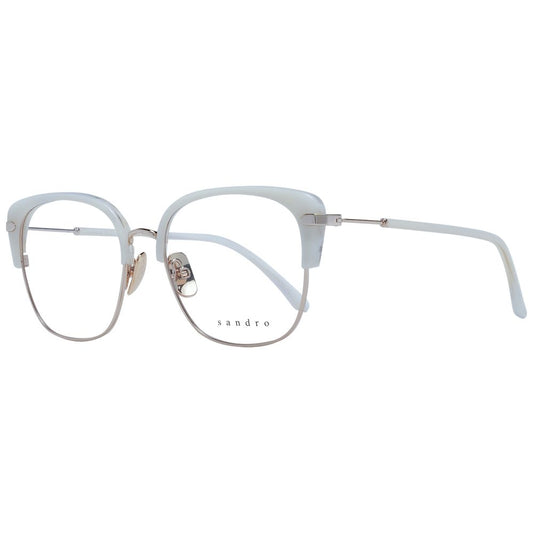 Sandro White Stainless Steel Glasses (Frames) - ClickThatClicks 
