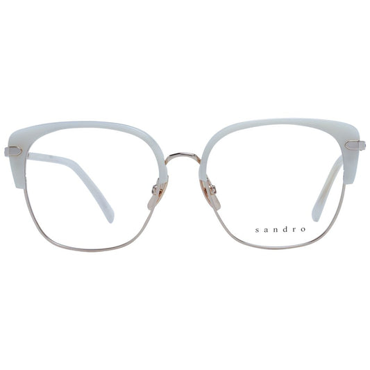 Sandro White Stainless Steel Glasses (Frames) - ClickThatClicks 