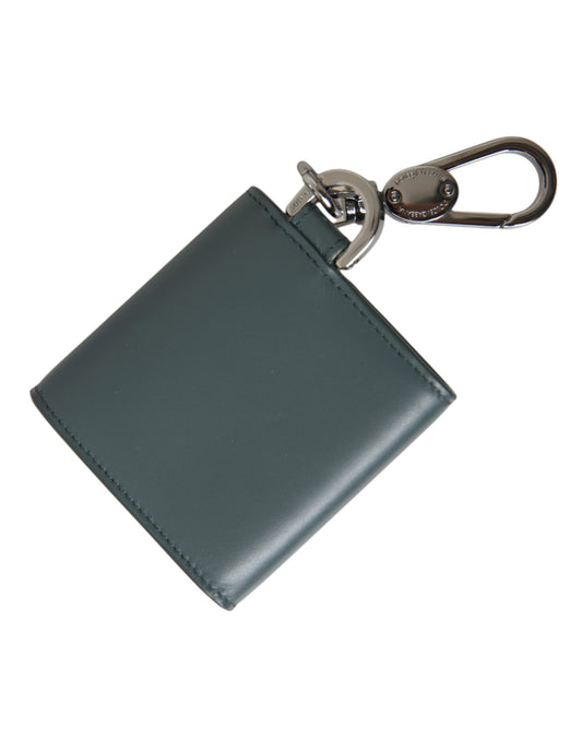 Dolce & Gabbana Green Leather DG Logo Keyring Coin Purse Keyring Wallet - ClickThatClicks 
