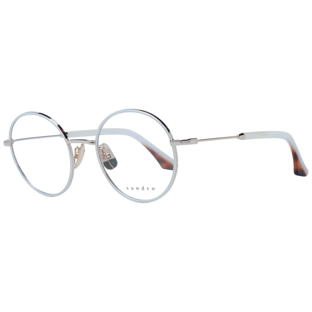 Sandro White Stainless Steel Glasses (Frames) - ClickThatClicks 