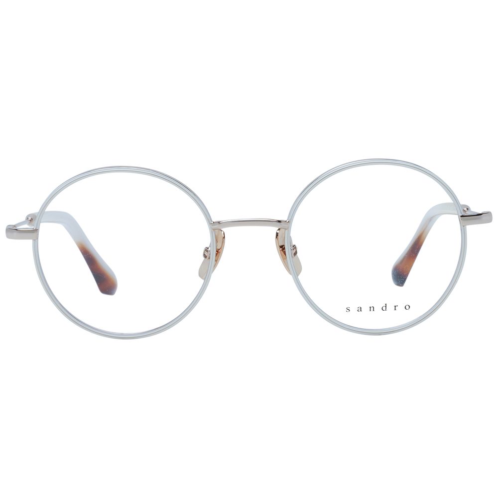 Sandro White Stainless Steel Glasses (Frames) - ClickThatClicks 