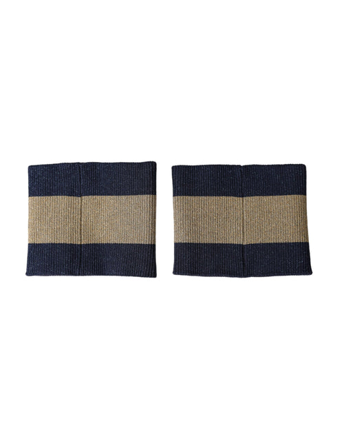 Dolce & Gabbana Black Gold Logo Star 84 Viscose Wristband - ClickThatClicks 