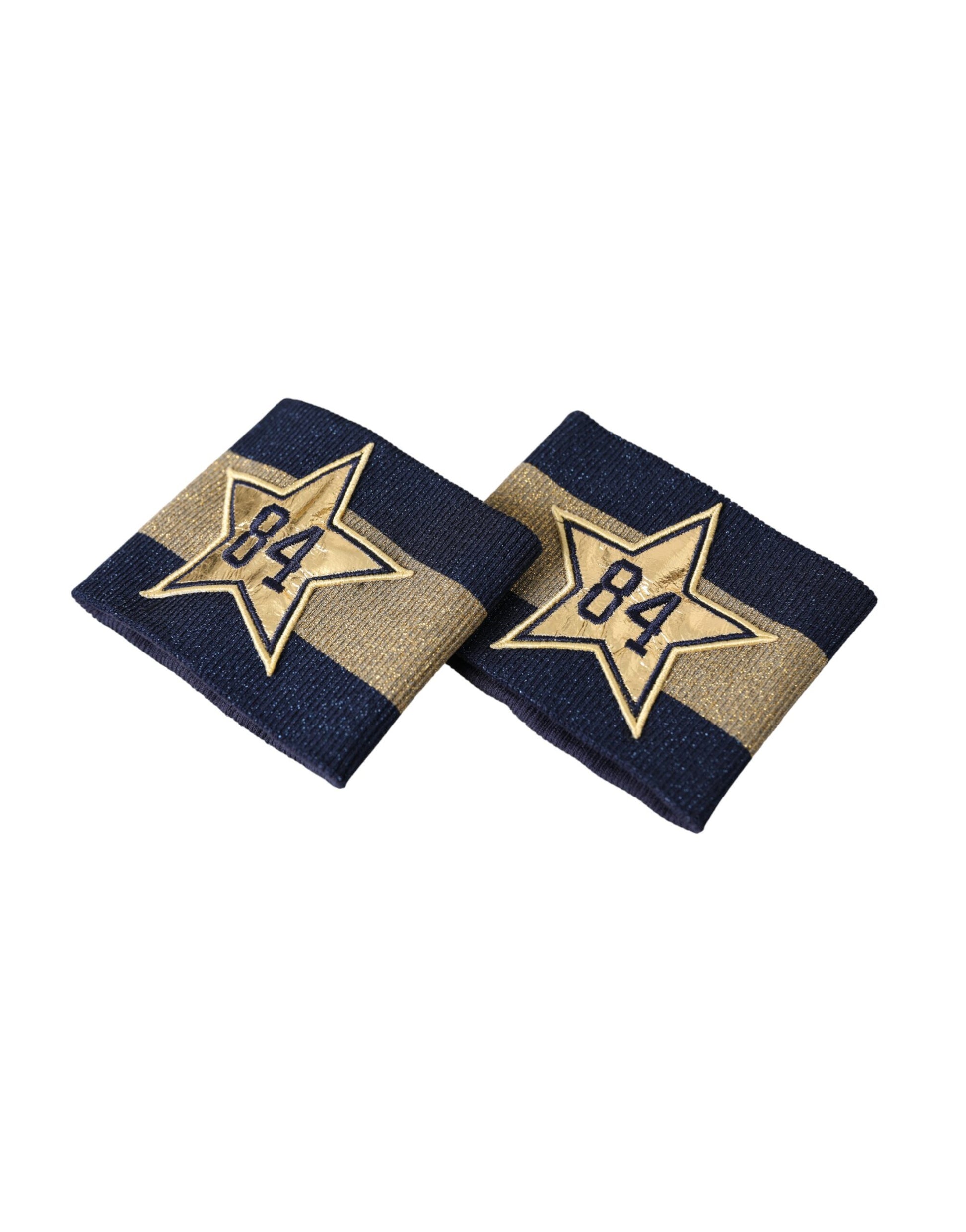 Dolce & Gabbana Black Gold Logo Star 84 Viscose Wristband - ClickThatClicks 