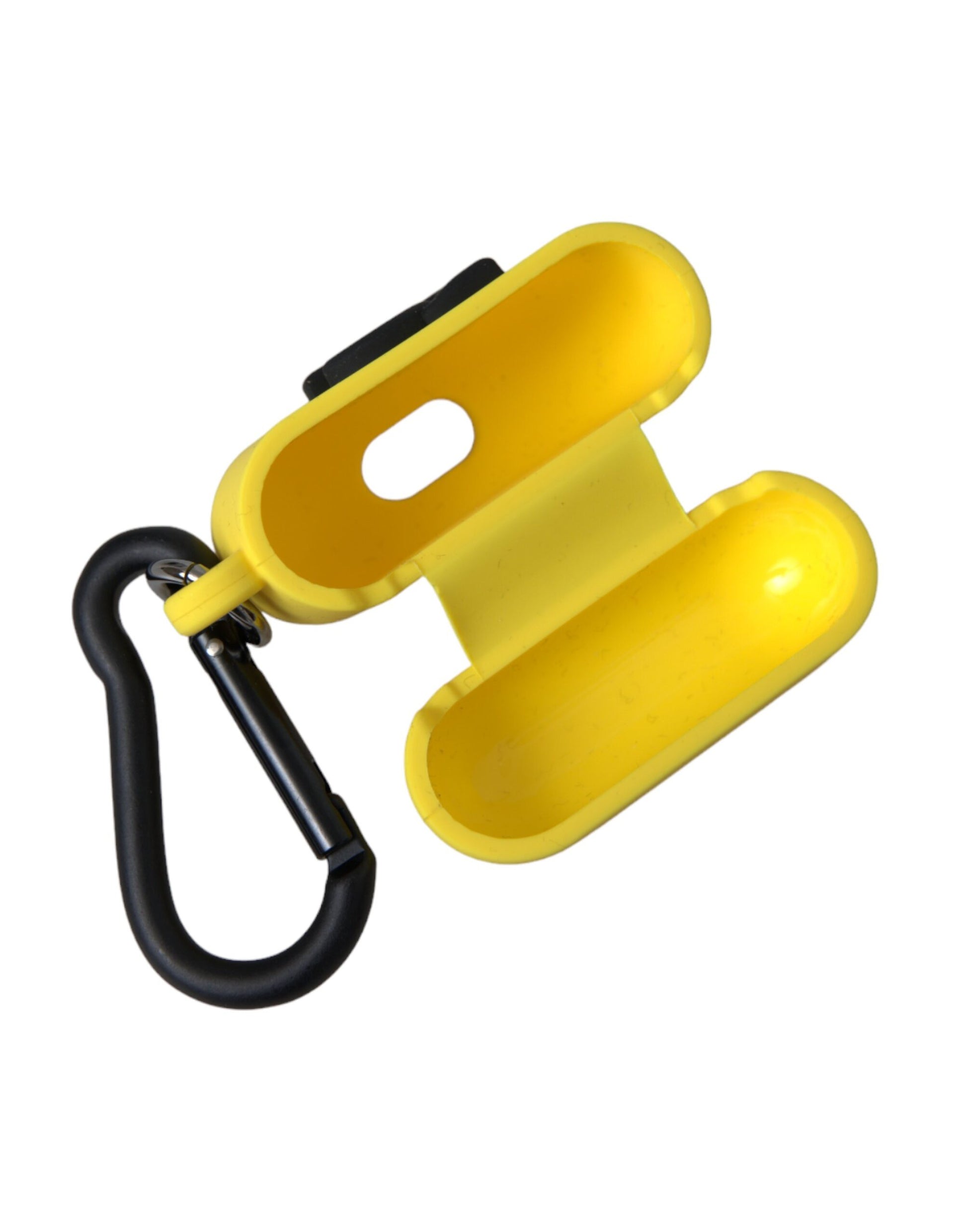Dolce & Gabbana Yellow Silicone Logo Embossed Airpods Case - ClickThatClicks 
