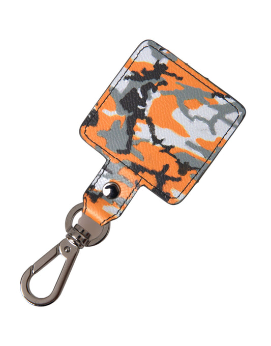 Dolce & Gabbana Multicolor Camouflage Print Leather Metal Airpods Case - ClickThatClicks 