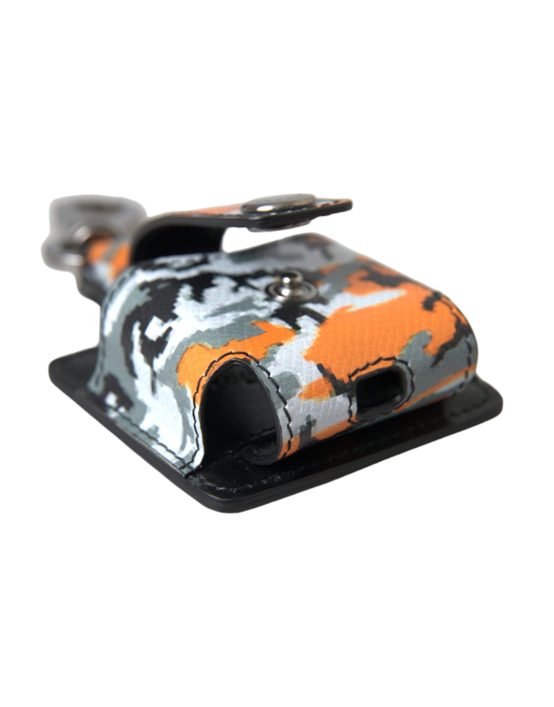 Dolce & Gabbana Multicolor Camouflage Print Leather Metal Airpods Case - ClickThatClicks 