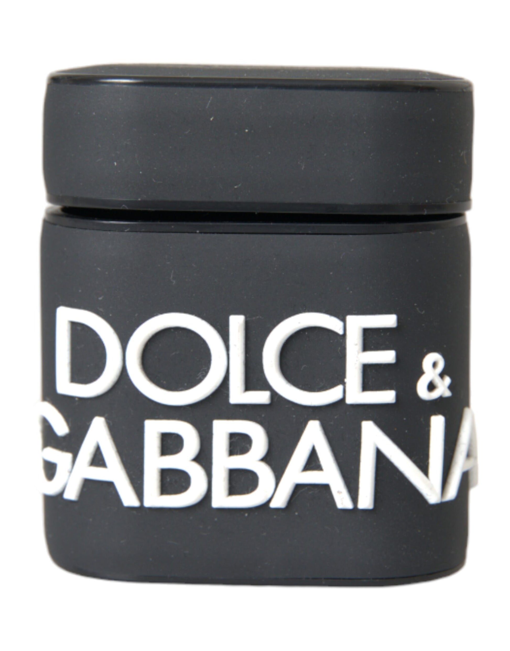 Dolce & Gabbana Black White Silicone Embossed Logo Airpods Case - ClickThatClicks 