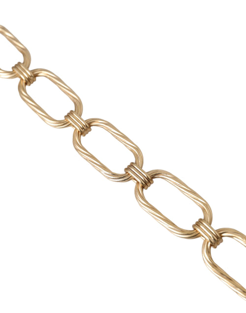 Dolce & Gabbana Gold Tone Brass Large Link Chain Jewelry Necklace - ClickThatClicks 