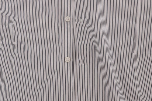 Frankie Morello White Blue Striped Casual Cotton Regular Fit Shirt - ClickThatClicks 