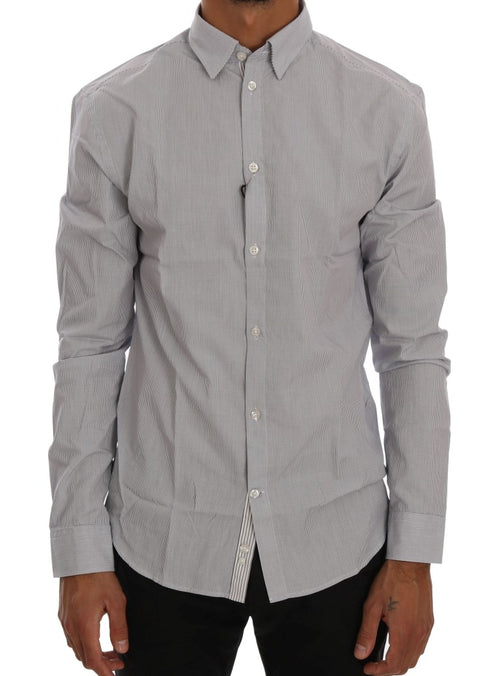 Frankie Morello White Blue Check Casual Cotton Regular Fit Shirt - ClickThatClicks 