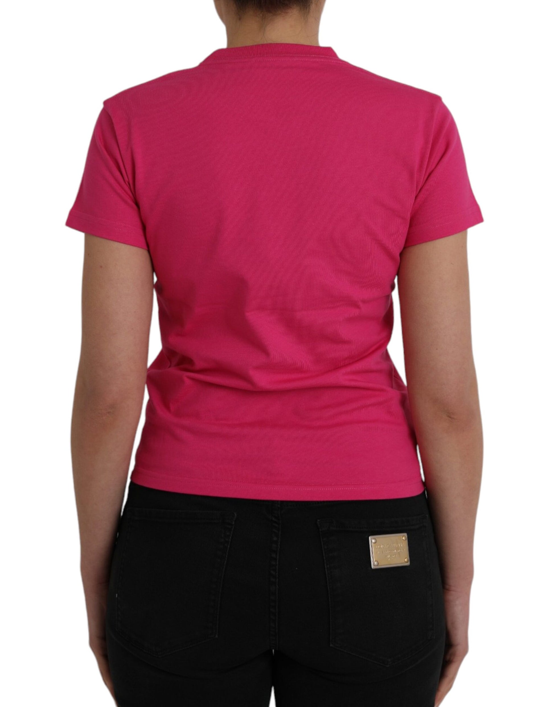 Balenciaga Pink Cotton Crew Neck Short Sleeves Tee T-shirt - ClickThatClicks 