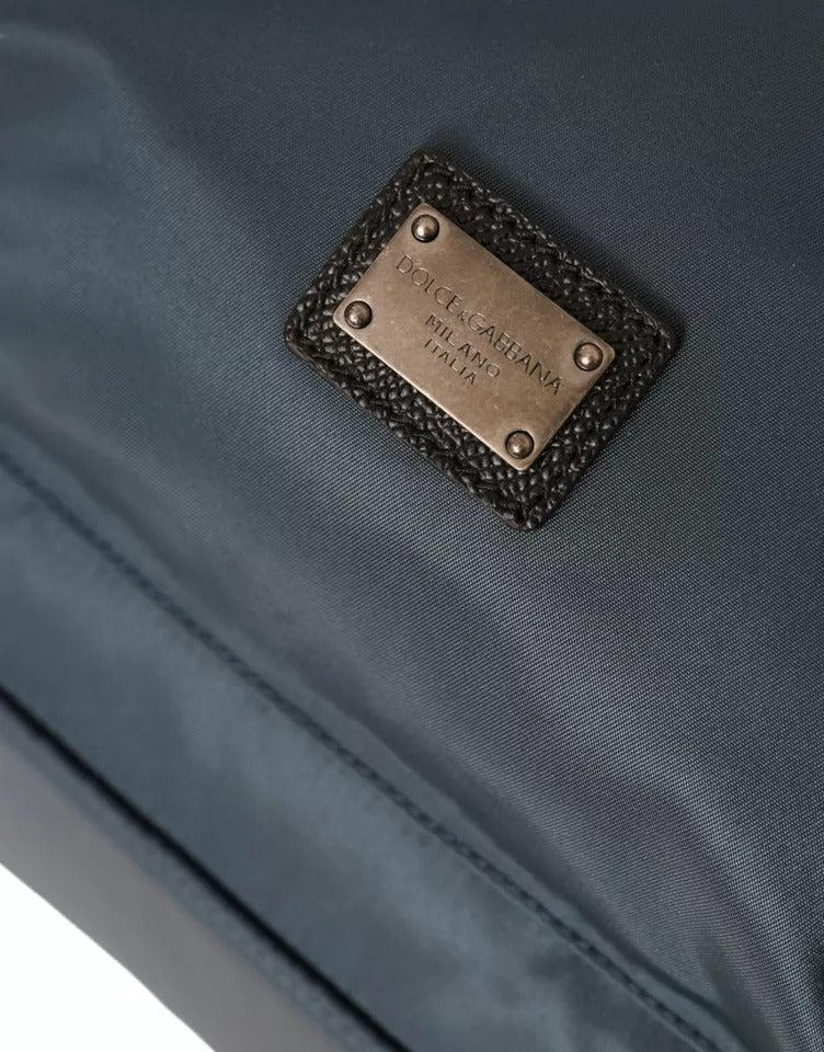 Dolce & Gabbana Blue Nylon #DGFamily Patch Men Backpack Bag - ClickThatClicks 