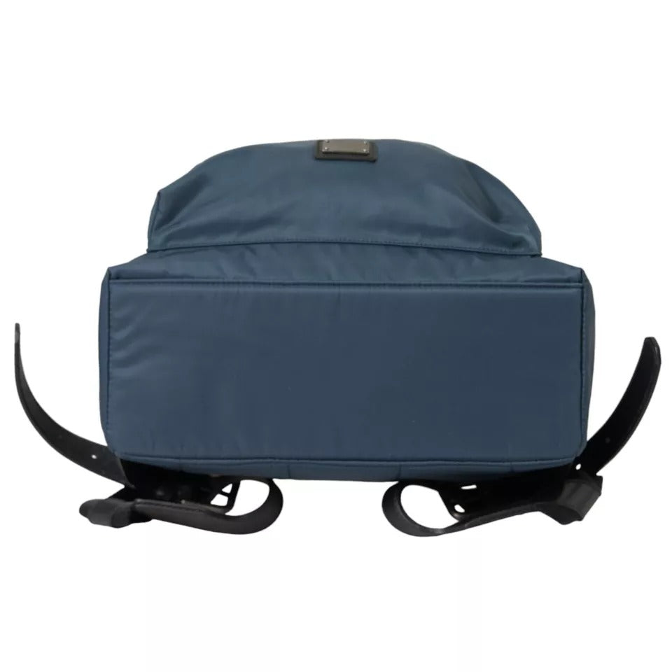 Dolce & Gabbana Blue Nylon #DGFamily Patch Men Backpack Bag - ClickThatClicks 