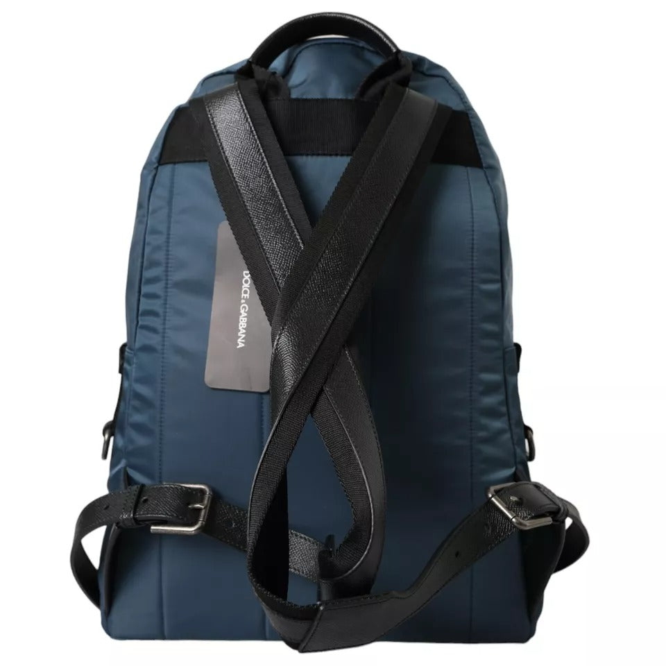 Dolce & Gabbana Blue Nylon #DGFamily Patch Men Backpack Bag - ClickThatClicks 