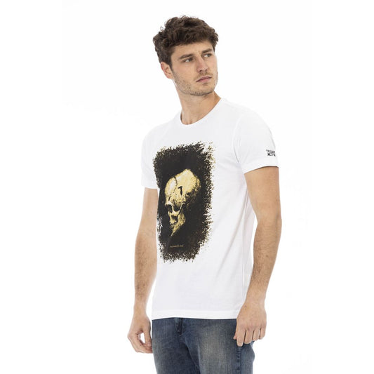 Trussardi Action White Cotton Men's T-Shirt - ClickThatClicks 