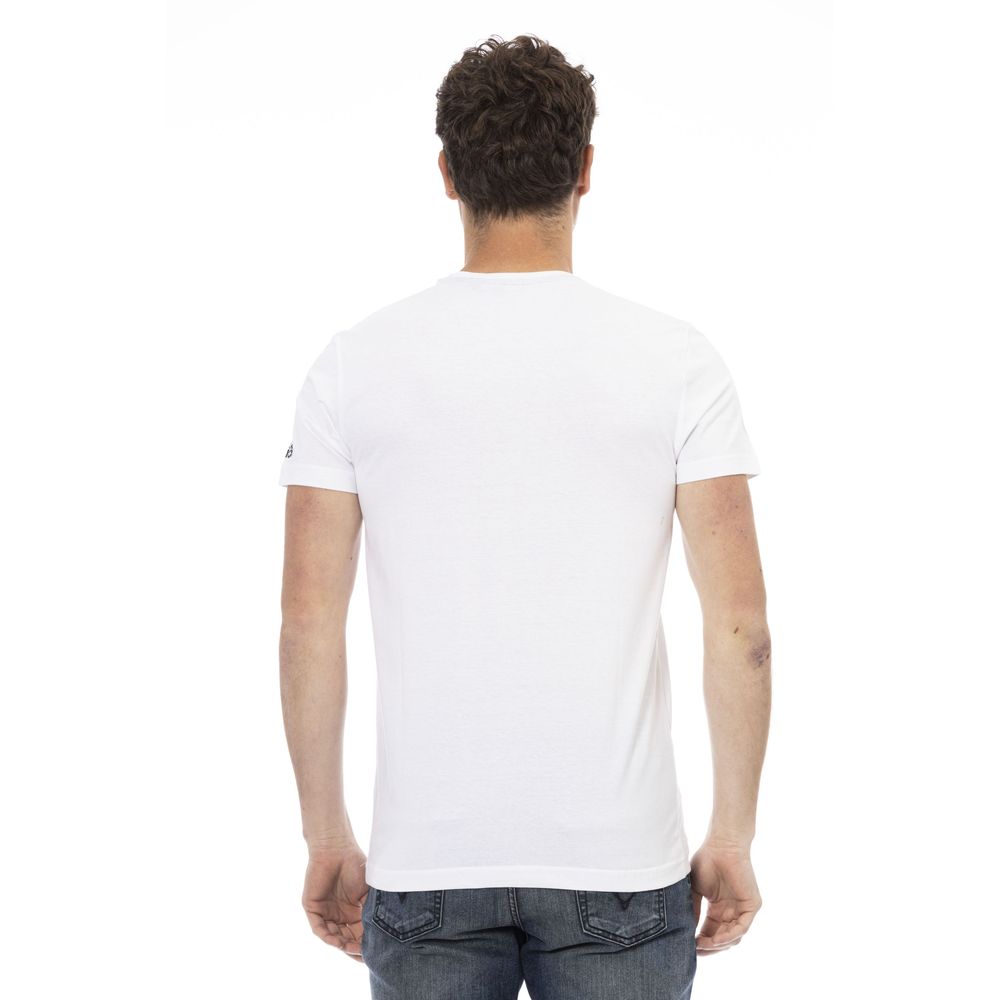 Trussardi Action White Cotton Men's T-Shirt - ClickThatClicks 