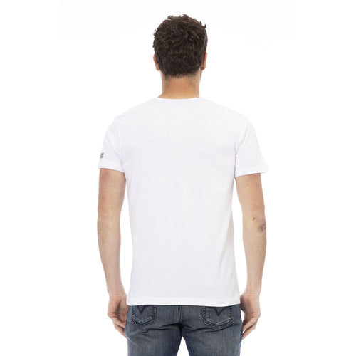 Trussardi Action White Cotton Men T-Shirt - ClickThatClicks 