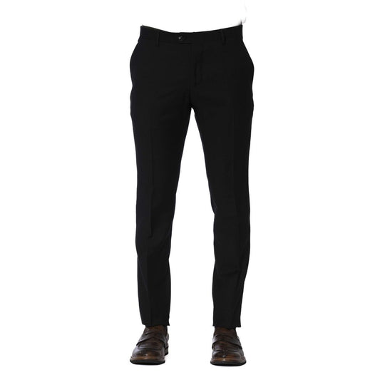 Trussardi Black Wool Men Trouser - ClickThatClicks 