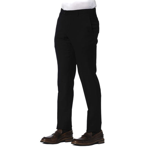 Trussardi Black Wool Men Trouser - ClickThatClicks 