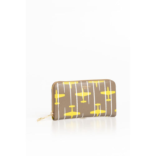 Trussardi Beige Leather Women Wallet - ClickThatClicks 