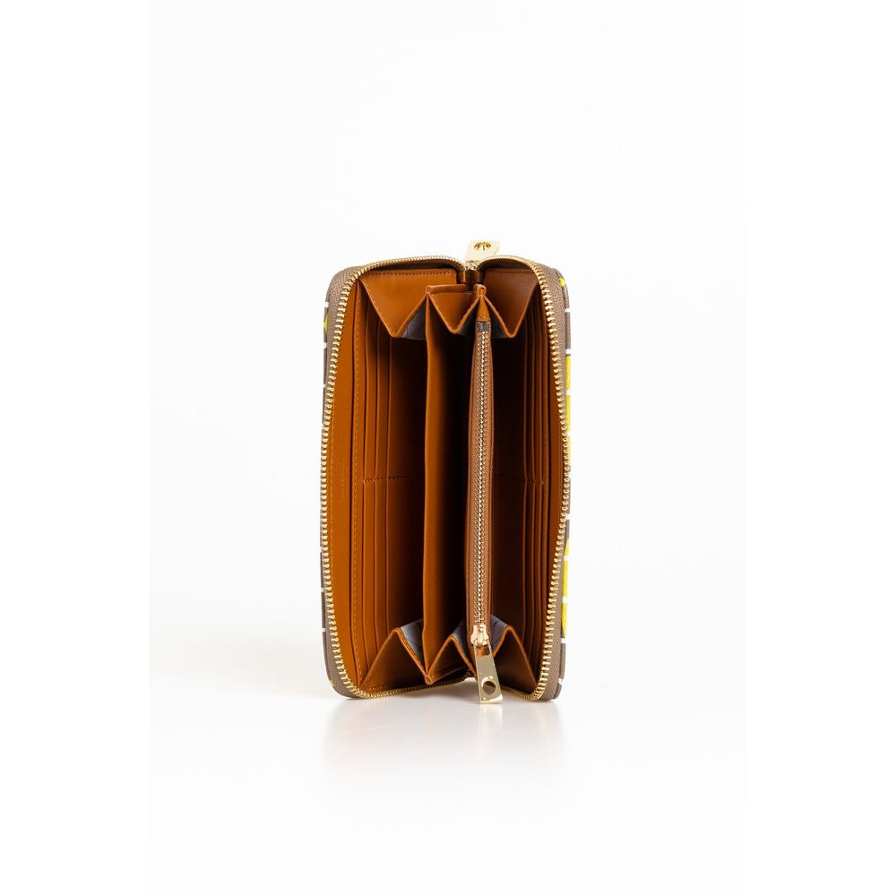 Trussardi Beige Leather Women Wallet - ClickThatClicks 