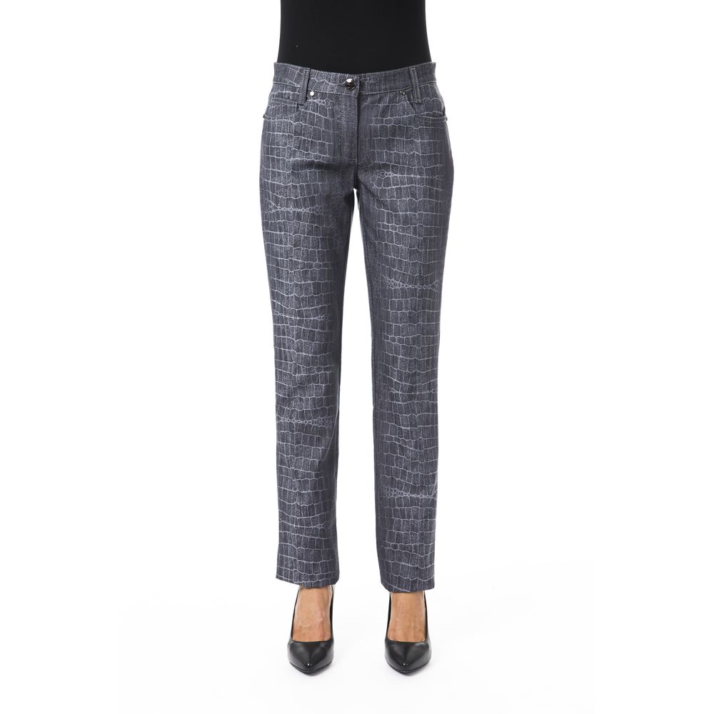 BYBLOS Black Viscose Women Pants - ClickThatClicks 