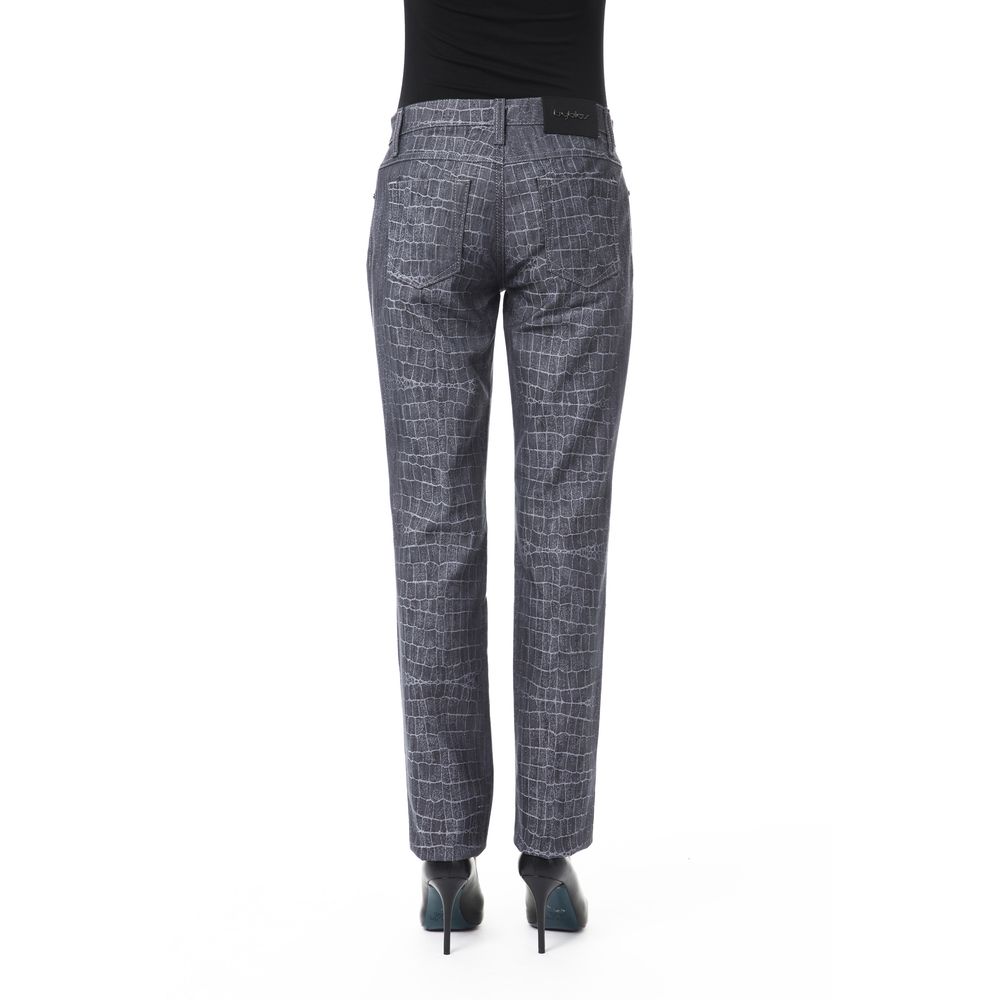 BYBLOS Black Viscose Women Pants - ClickThatClicks 