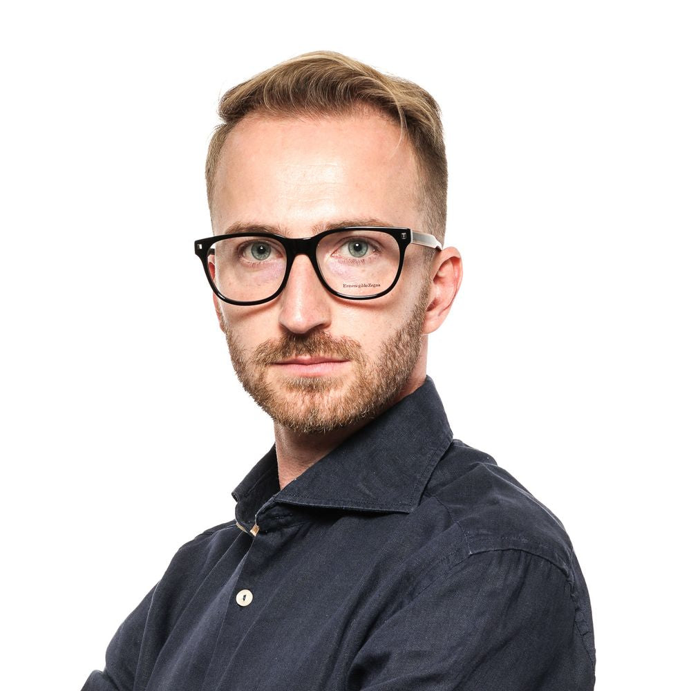 Ermenegildo Zegna Black Plastic Glasses (Frames) - ClickThatClicks 