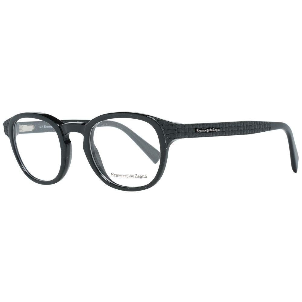 Ermenegildo Zegna Black Plastic Glasses (Frames) - ClickThatClicks 