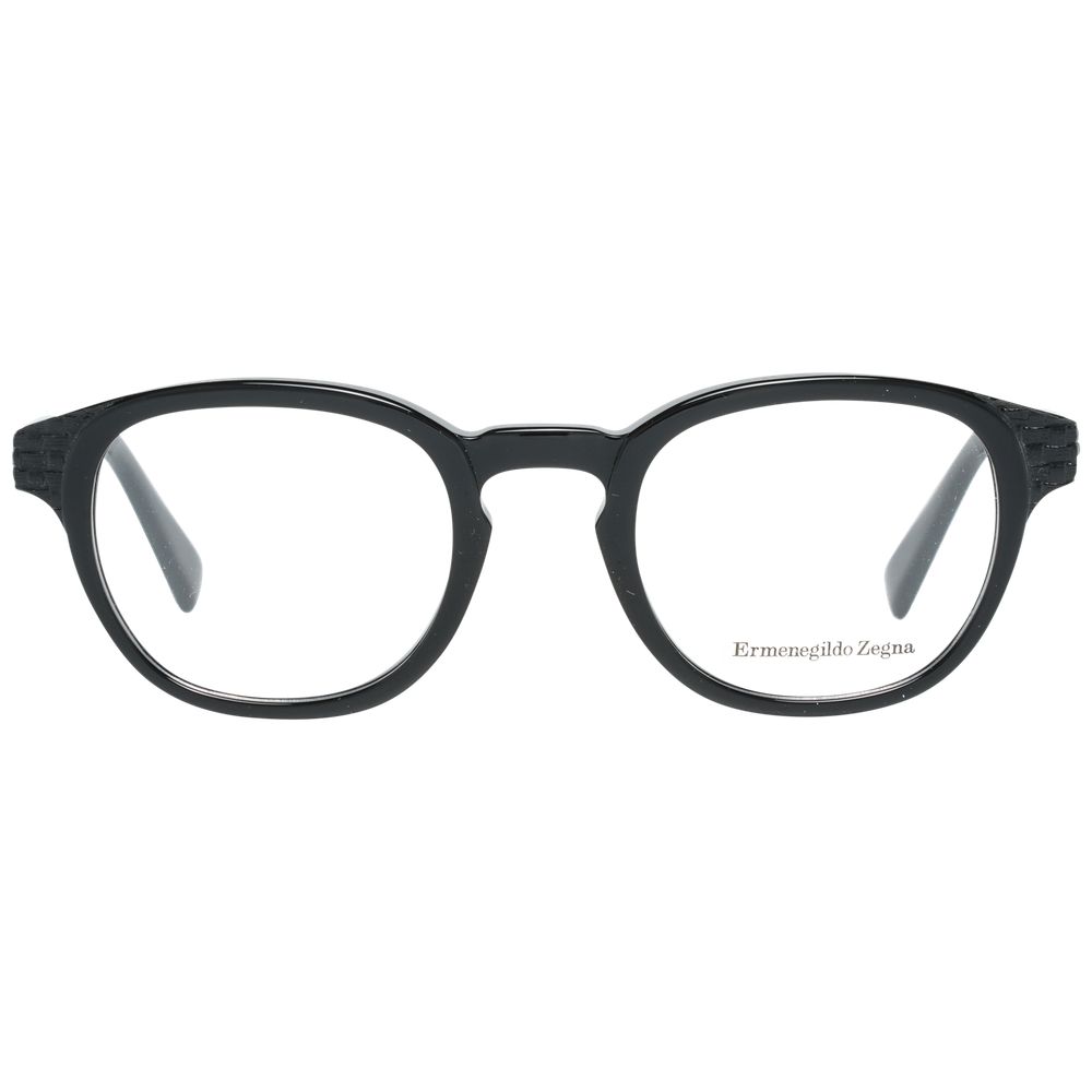 Ermenegildo Zegna Black Plastic Glasses (Frames) - ClickThatClicks 
