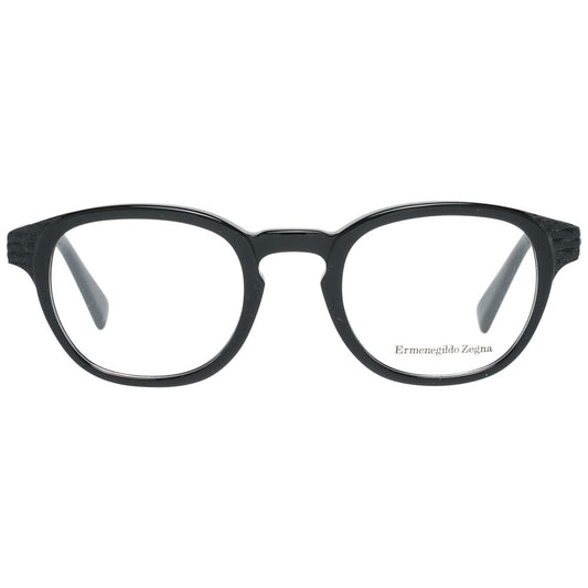 Ermenegildo Zegna Black Plastic Glasses (Frames) - ClickThatClicks 