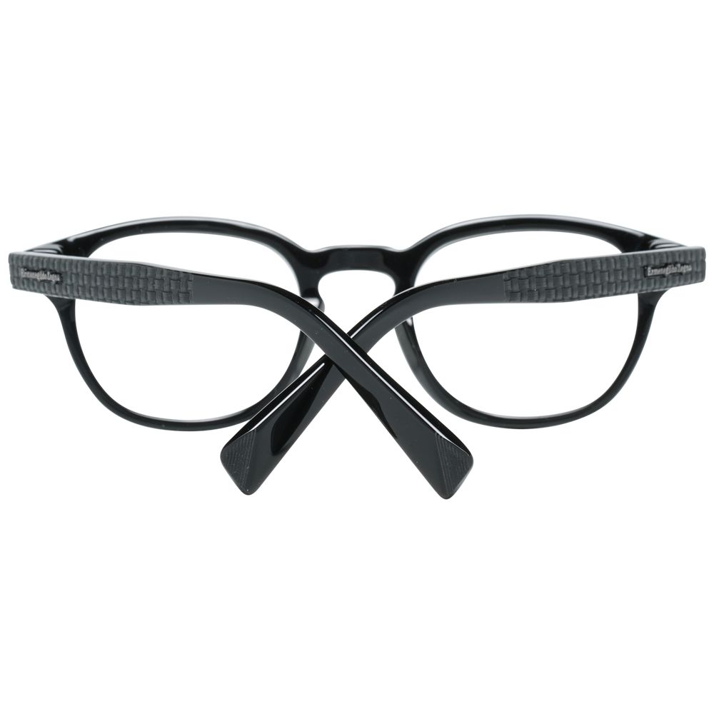 Ermenegildo Zegna Black Plastic Glasses (Frames) - ClickThatClicks 