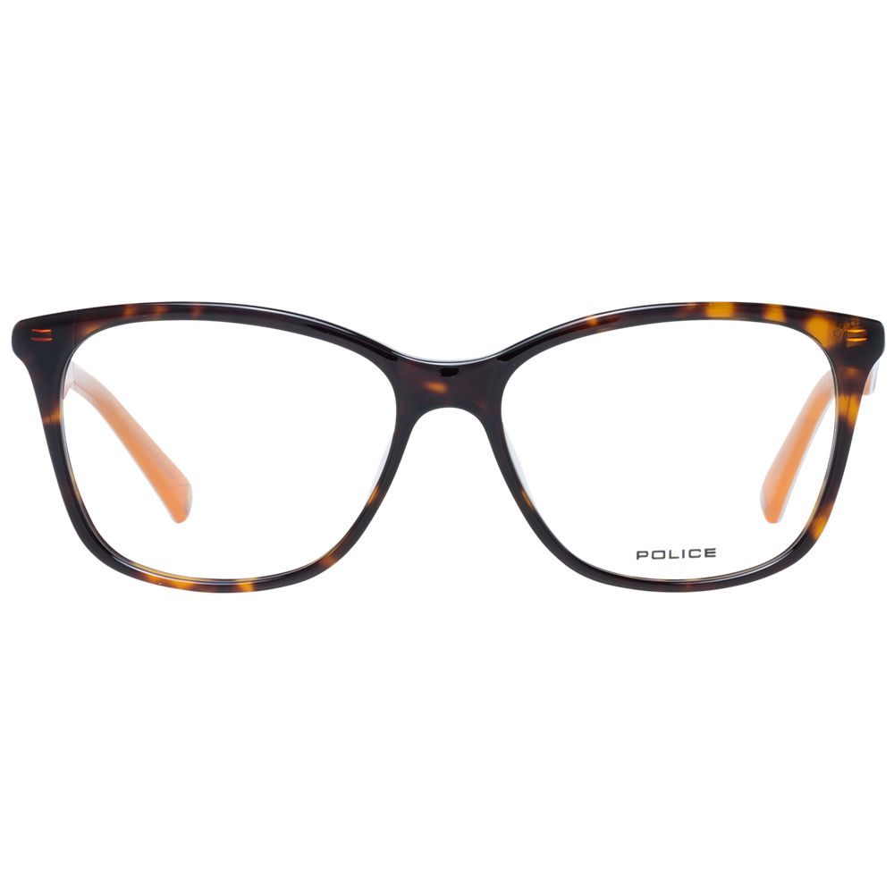 Police Brown Plastic Glasses (Frames) - ClickThatClicks 