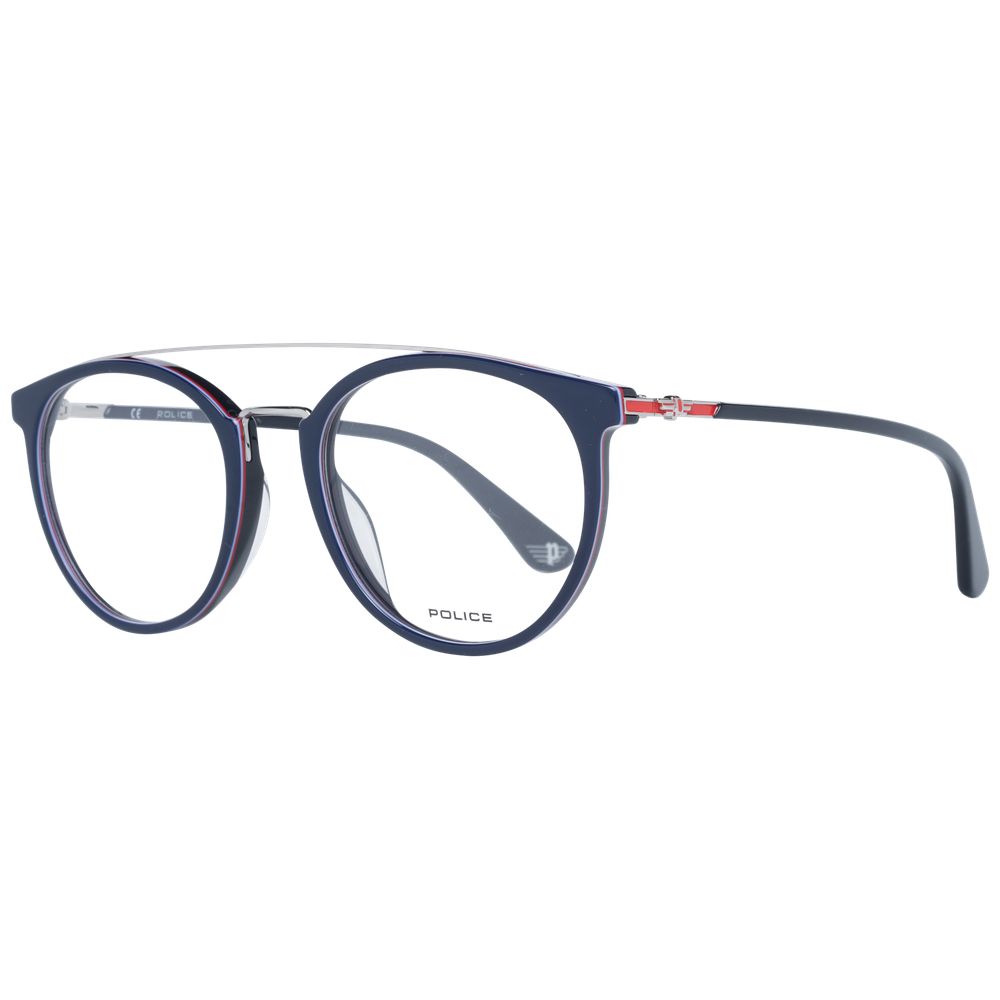 Police Blue Metal & Plastic Glasses (Frames) - ClickThatClicks 
