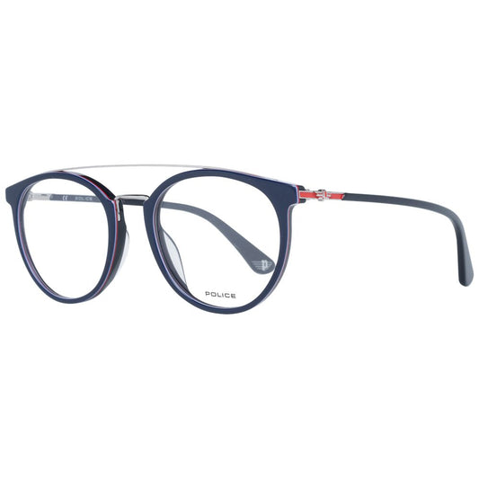 Police Blue Metal & Plastic Glasses (Frames) - ClickThatClicks 