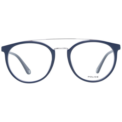 Police Blue Metal & Plastic Glasses (Frames) - ClickThatClicks 