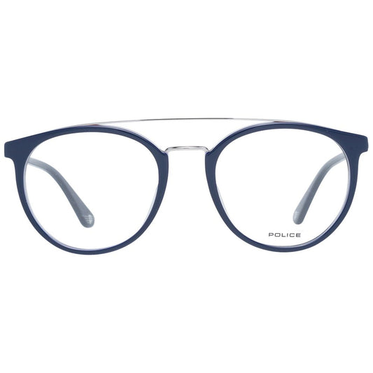 Police Blue Metal & Plastic Glasses (Frames) - ClickThatClicks 
