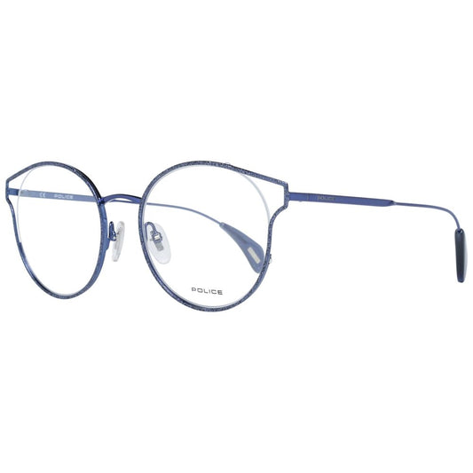 Police Blue Metal & Plastic Glasses (Frames) - ClickThatClicks 