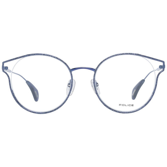 Police Blue Metal & Plastic Glasses (Frames) - ClickThatClicks 