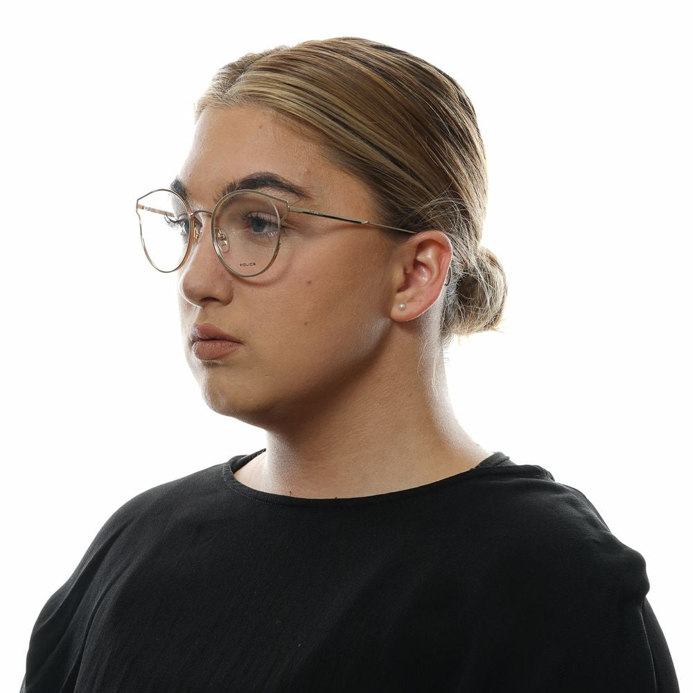 Police Rose Gold Metal & Plastic Glasses (Frames) - ClickThatClicks 