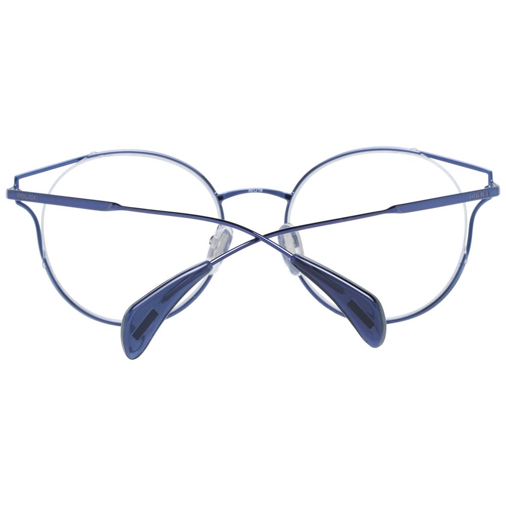 Police Blue Metal & Plastic Glasses (Frames) - ClickThatClicks 