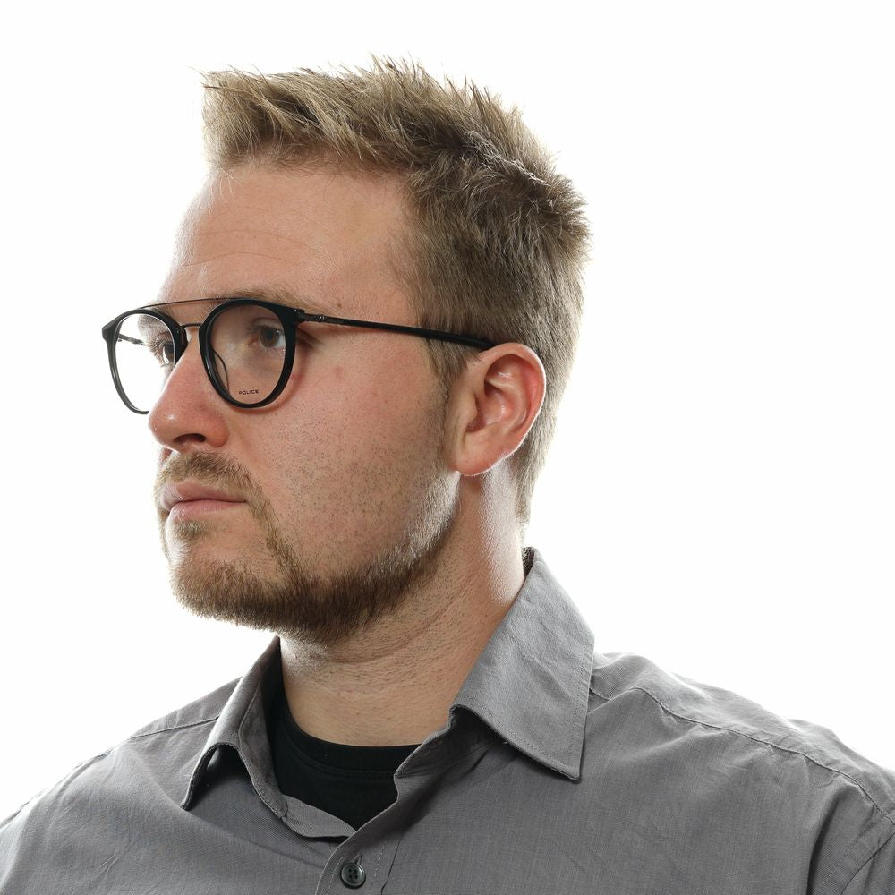 Police Black Metal & Plastic Glasses (Frames) - ClickThatClicks 