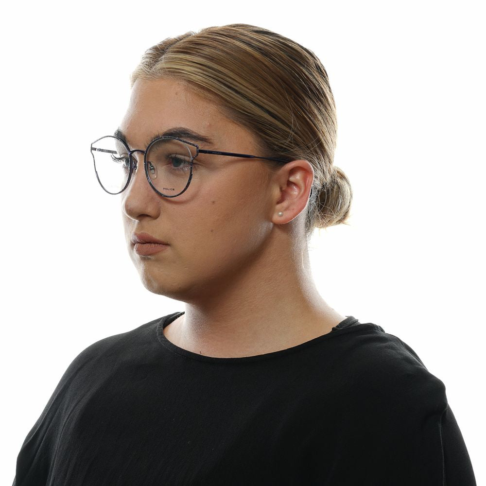 Police Blue Metal & Plastic Glasses (Frames) - ClickThatClicks 