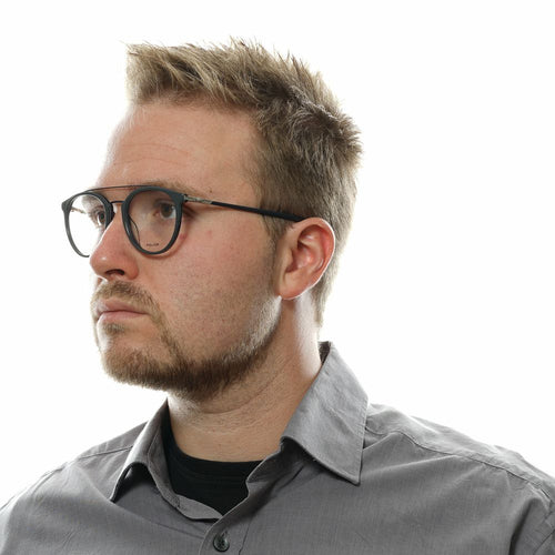 Police Gray Metal & Plastic Glasses (Frames) - ClickThatClicks 