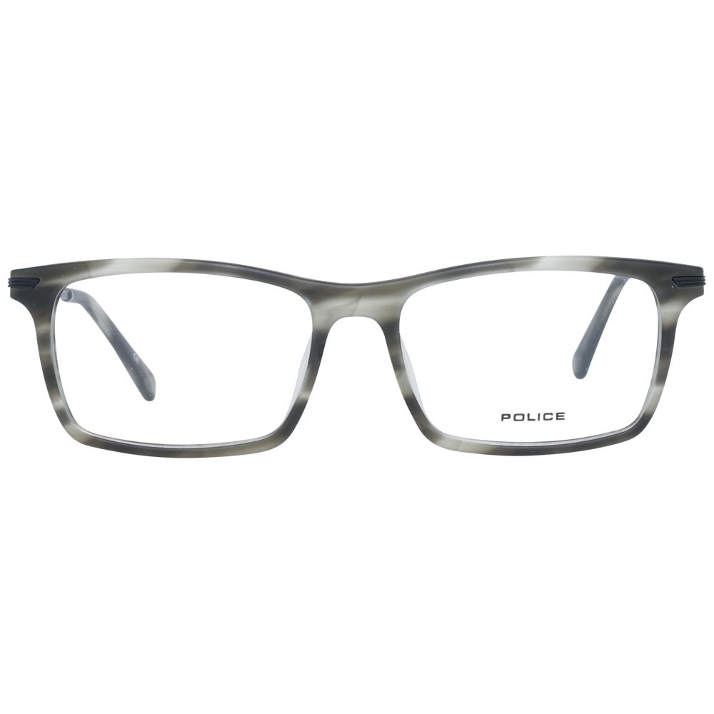 Police Gray Metal & Plastic Glasses (Frames) - ClickThatClicks 